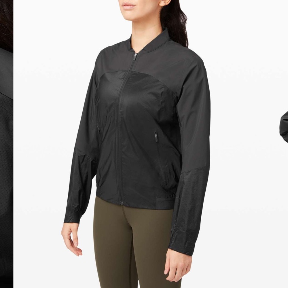 Lululemon Run On Jacket Black size 6 - Picture 2 of 9